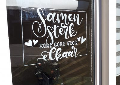 Samen Sterk raamtekening Prullemupke