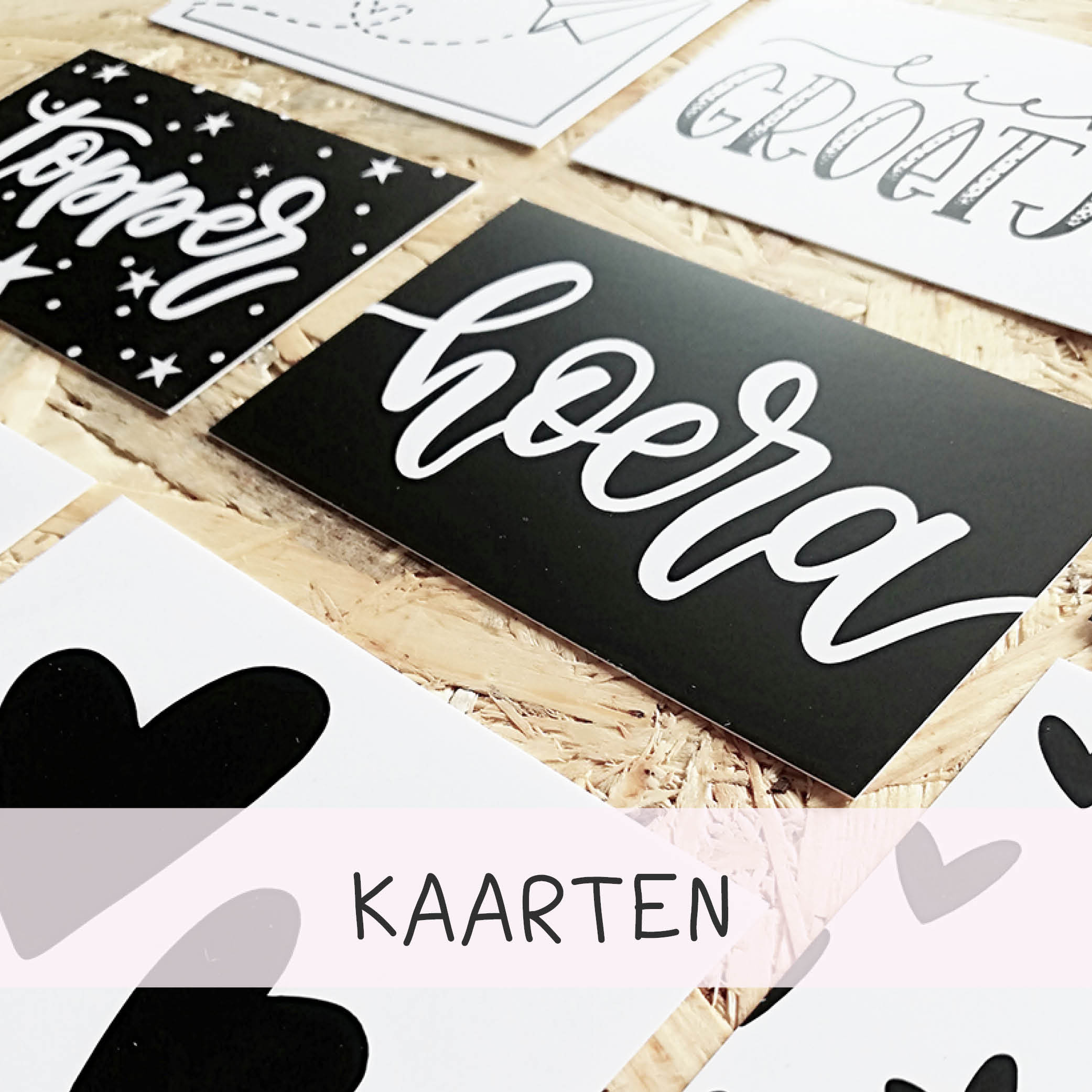 cadeaukaart minikaart handlettering