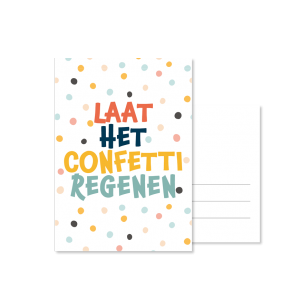 Laat het confetti regenen