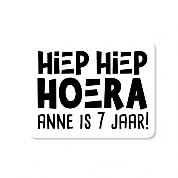 hiep hiep hoera anne is 7 jaar!